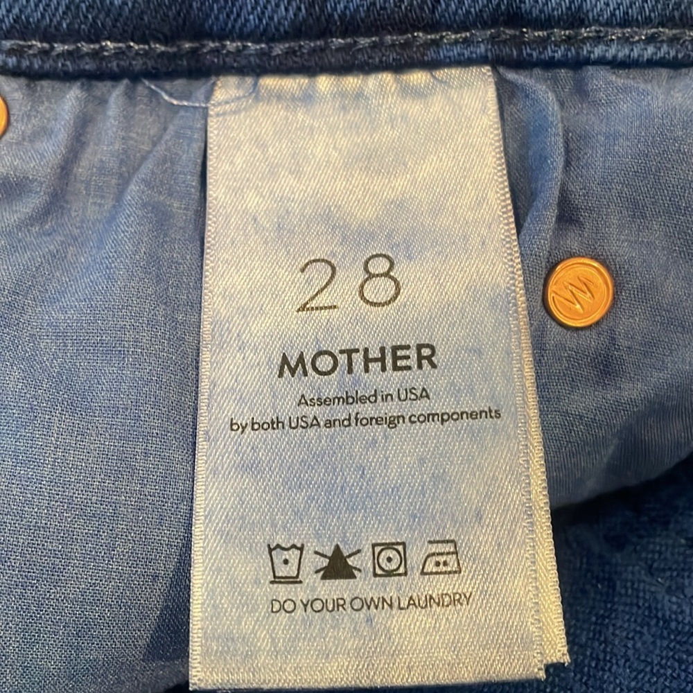 NWOT MOTHER DENIM The Rascal Ankle Fray, Love on the Rocks, Size 28 - Picture 13 of 15